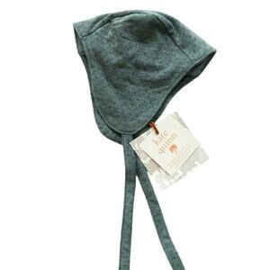 New Kate Quinn Pointelle Hat 3-6m Teal Jade Blue NWT
